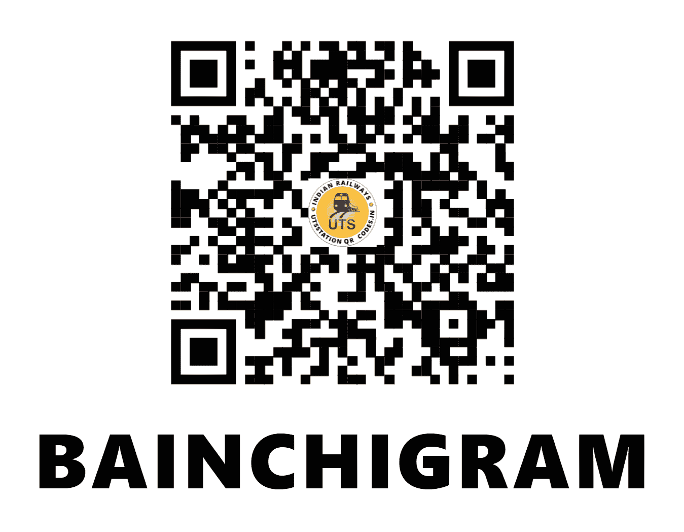 UTS QR Code for BAINCHIGRAM - BCGM (ER - WEST BENGAL)